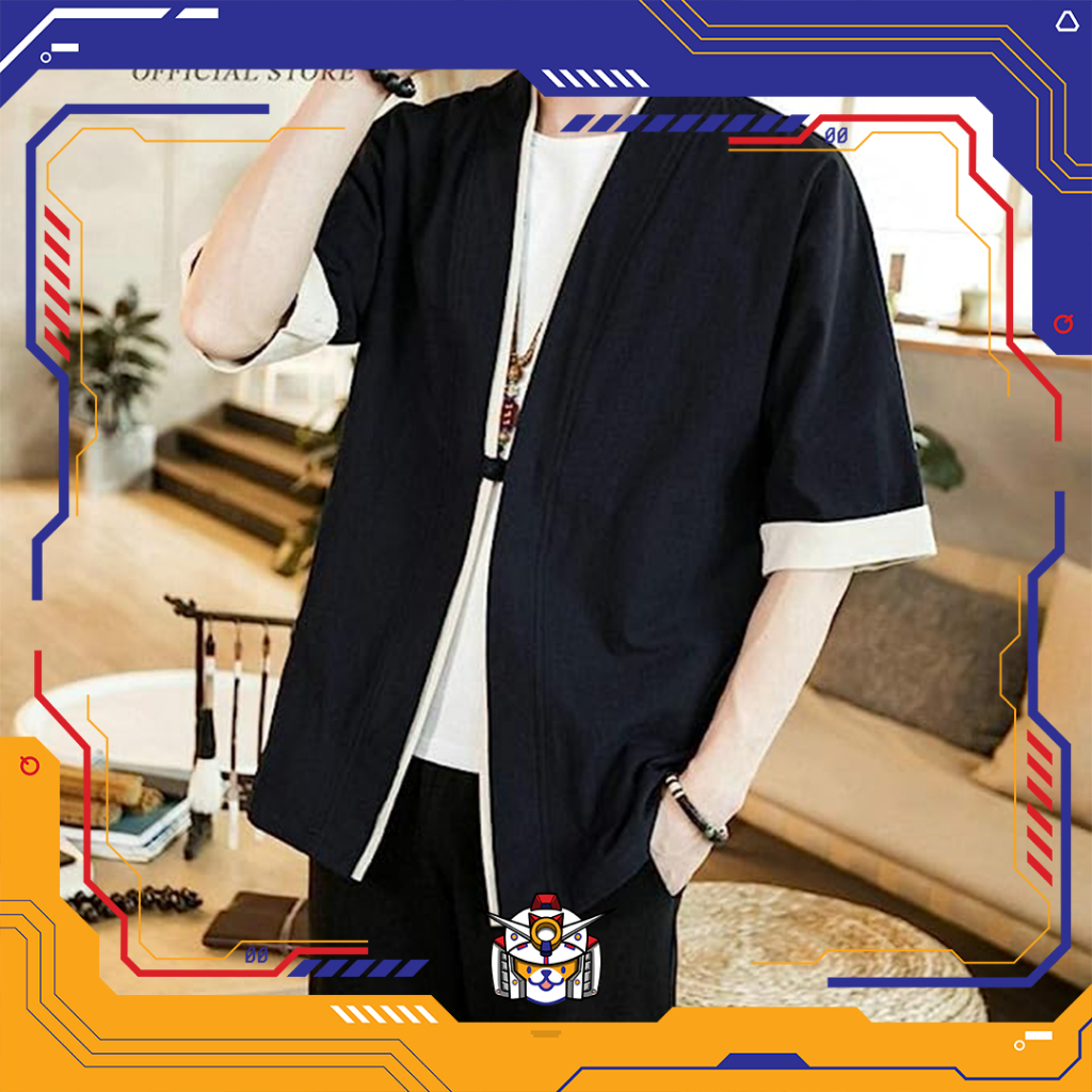 CARDIGAN JAPAN YUKATA - Hitam