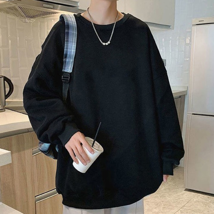 RDGF official shop atasan kaos Korean style kaos oversize Unisex Sweatshirt Sportswear Fashion Trends  Crew Neck Top Print Premium Coat