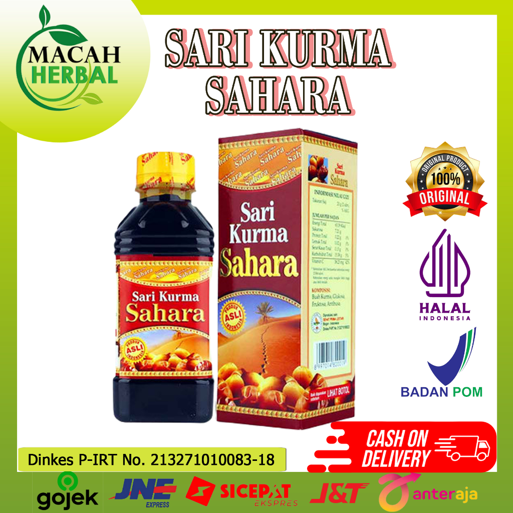 

MACAH HERBAL - SARI KURMA SAHARA 330 gram