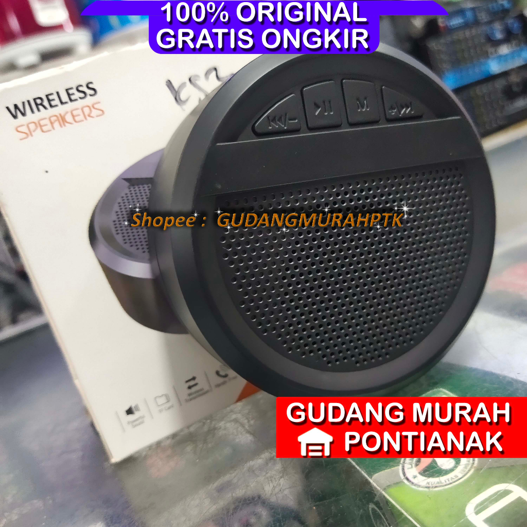 Salon Bluetooth Mobile Charge Speaker Portable WARNA RANDOM / ACAK Bundar Bulat Model SK55 Suara Nyaring dan bersih