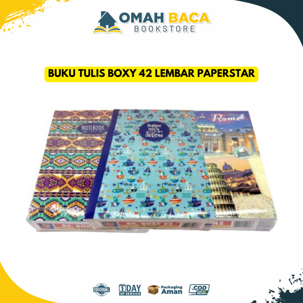 

Buku Tulis Boxy 42 Lembar Paperstar - ATK