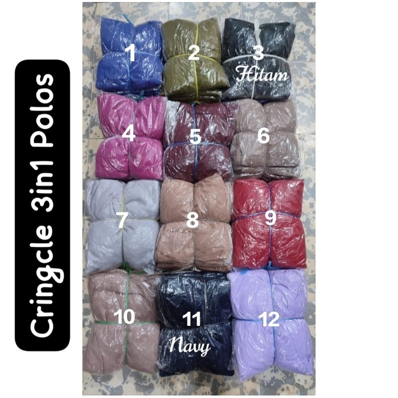 Mukenah Crinkle Crepe 3in1