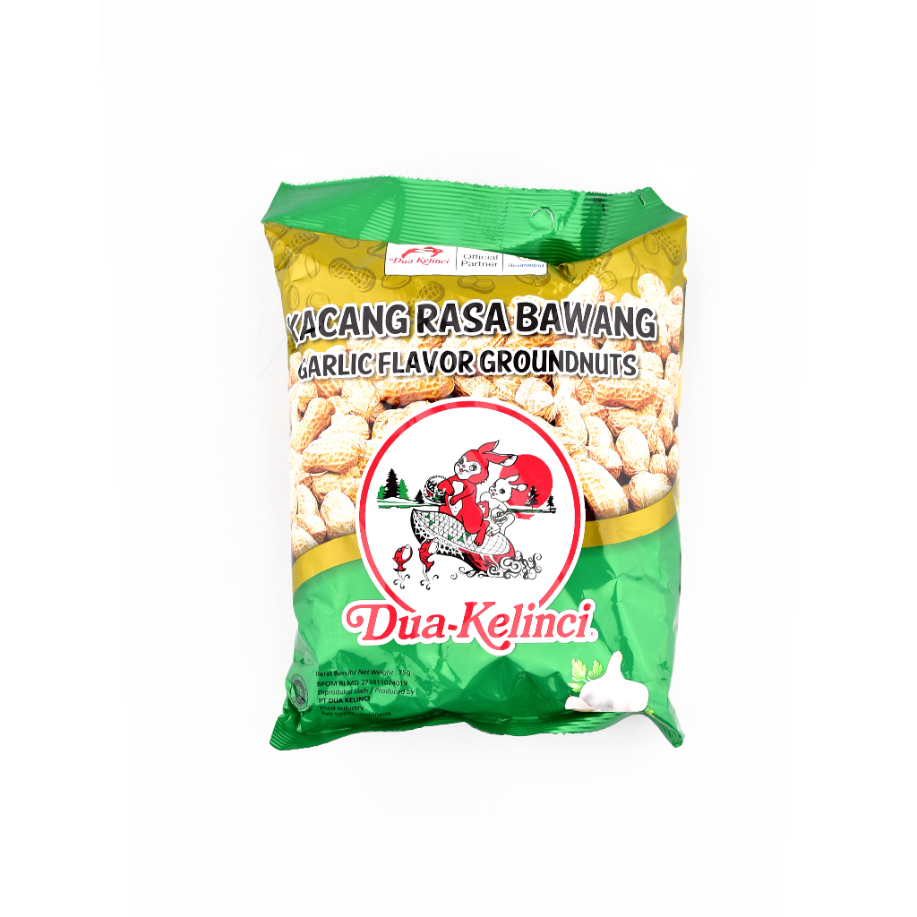 

KACANG TANAH RASA BAWANG DUA KELINCI GARLIC NUT 75 GR