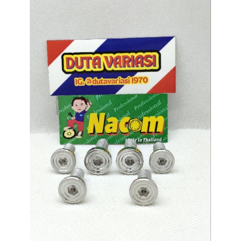 NACOM DV BAUT PAKETAN : BAUT BREKET + BAUT CAKRAM VARIO 125/150, SCOOPY, BEAT