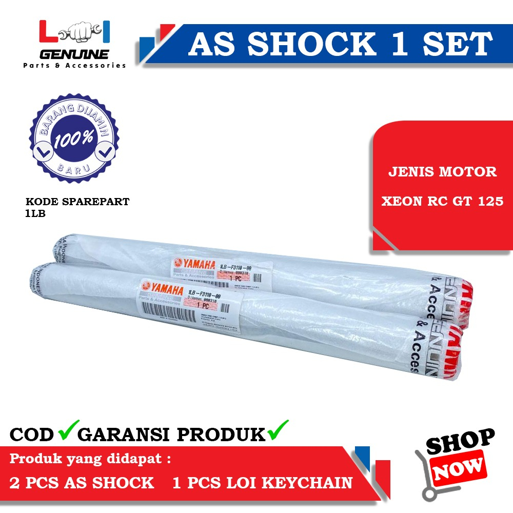 -LOI- AS SHOCK SET YAMAHA 1LB ORIGINAL XEON RC GT 125