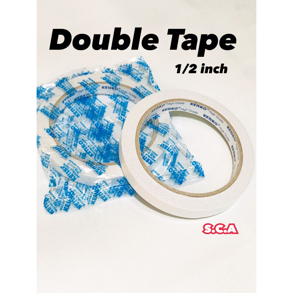 

Double Tape 1/2inch Kenko Double Tip Perekat 2 sisi