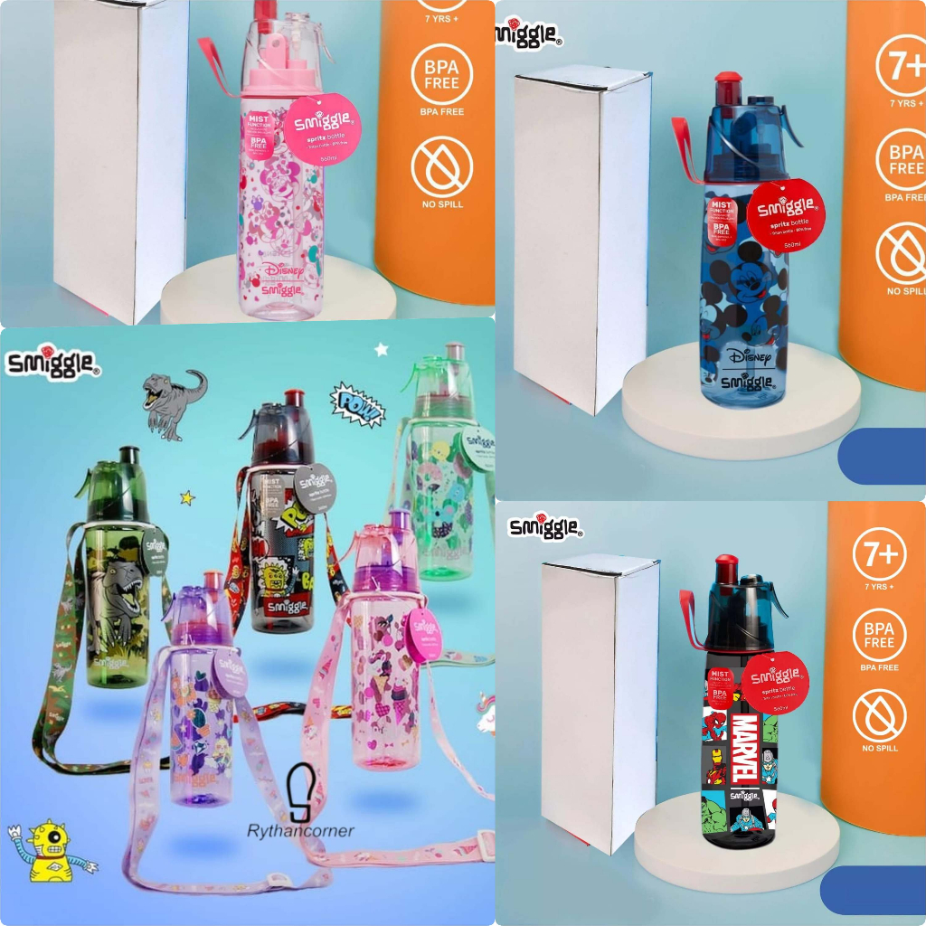 BOTOL MINUM WATERBOTTLE SMIGGLE SPRITZ SPRAY 560ml