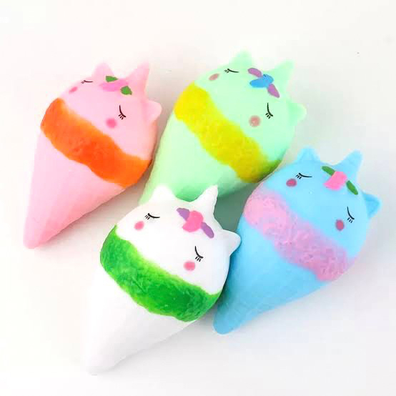 mainan anti stress squishy unicorn bear jumbo soft import jelly warna slow move kenyal lembut