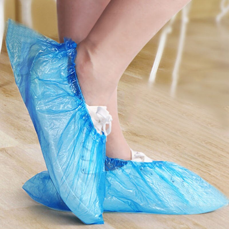 100pcs Sarung Sepatu Plastik / Sarung Sepatu Anti Bakteri/ Disposable Shoes Cover Anti Air