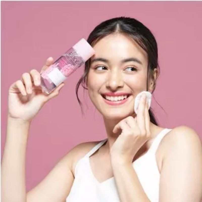 `ღ´ PHINKL `ღ´  Pixy Glowssentials Micellar Water pink pembersih bedak makeup kosmetik