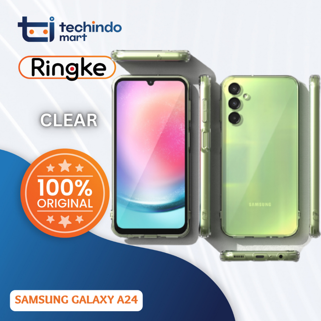 Case Samsung Galaxy A24 Ringke Fusion Anti Crack Clear Hybrid Casing