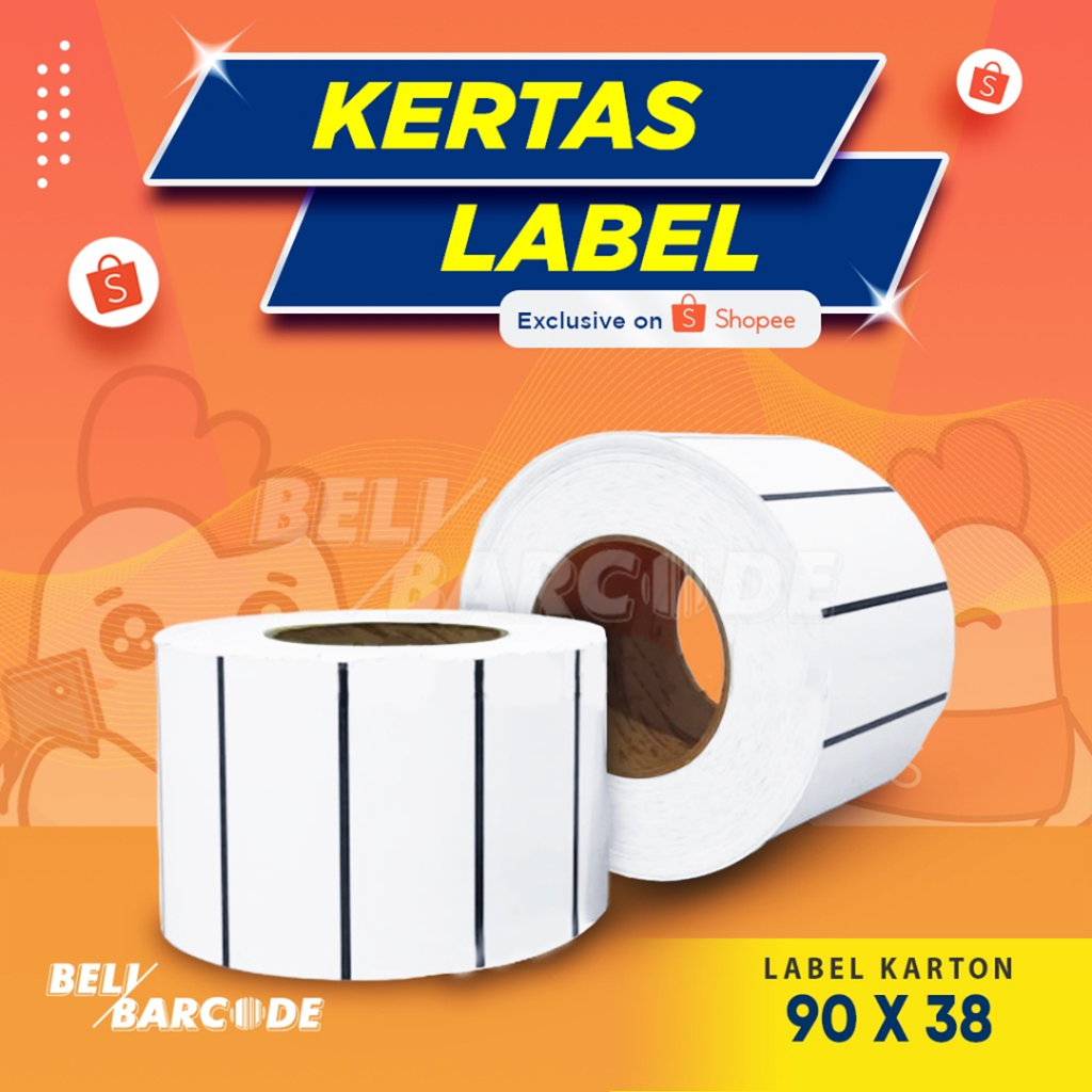 Kertas Karton 90x38 mm Price Tag Label Rak Gondola isi 1.500 Pcs
