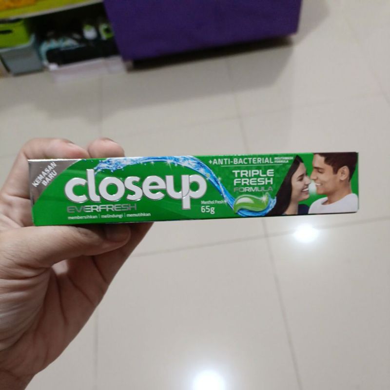 Close Up Triple Fresh Menthol 65 gr Odol Pasta Gigi Closeup 65gr Hijau