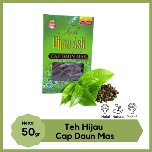 

Teh Hijau Asli Herbal Organik Cap Daun Mas