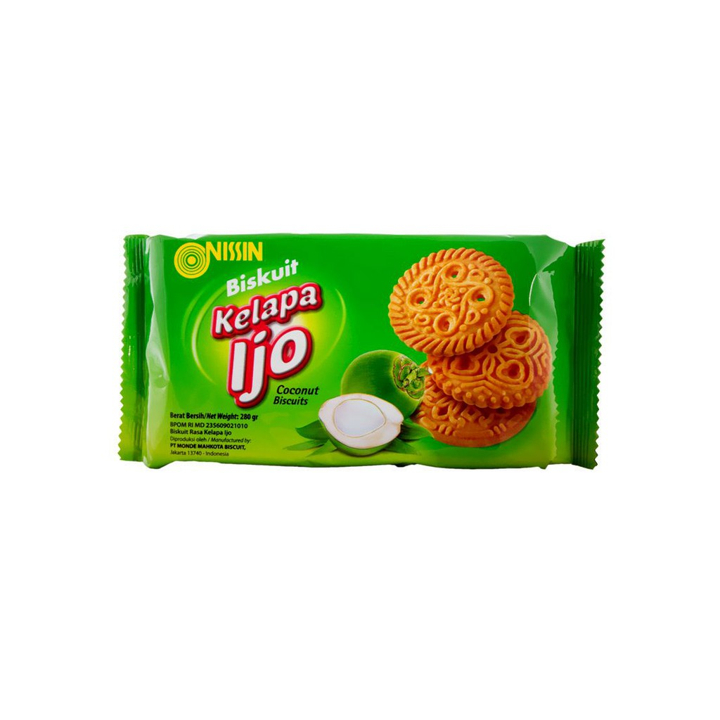 

Nissin Biskuit Kelapa Ijo Coconut Biscuit 280G