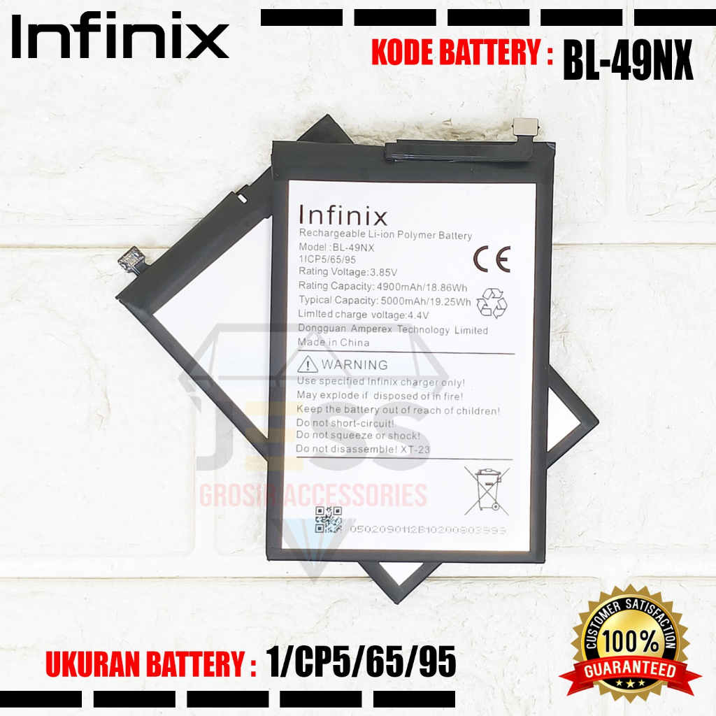 Baterai Battery Original ERRLY BL-49NX BL49NX For Type HP INFINIX HOT 30i - X669C