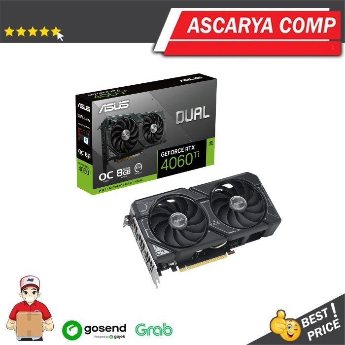 ASUS DUAL RTX 4060TI OC 8GB DDR6 RTX4060 TI - ASUS DUAL-RTX4060TI-O8G