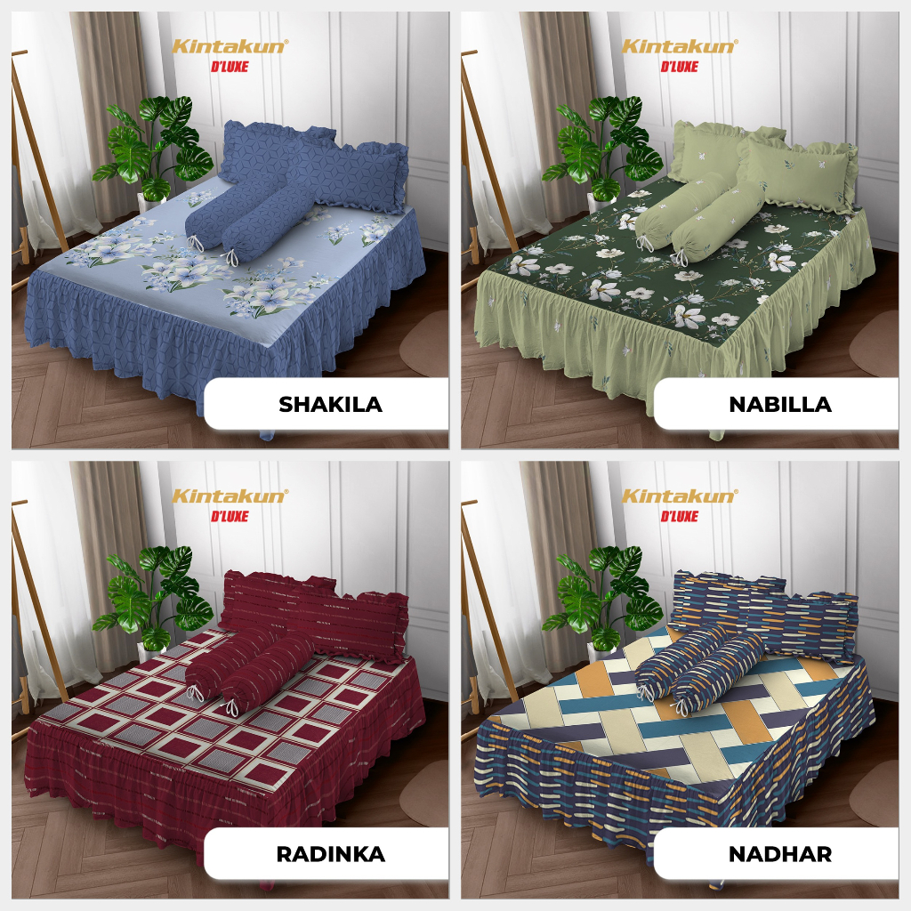 Sprei Rumbai Kintakun Danielle &amp; Sprei Rumbai Kintakun Dluxe Emboss