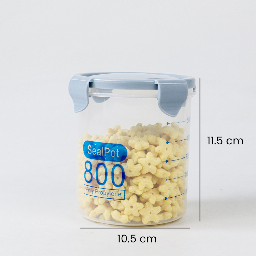 Toples Wadah Penyimpanan Makanan Food Storage Container 800 ml - H1212 - Blue