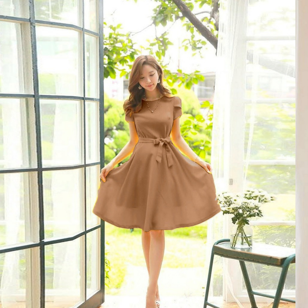 sakira dress wanita model korea