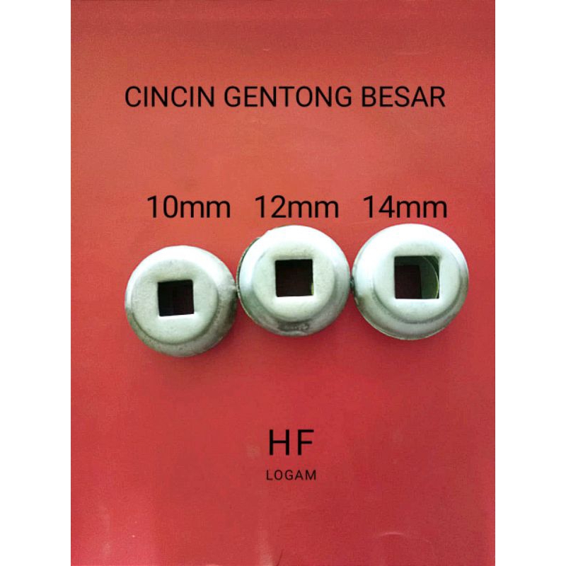 Ornamen pager tralis besi cincin gentong cincin nako berbagai ukuran