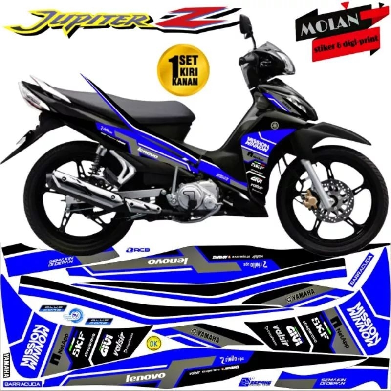 Decal Sticker Striping Variasi Jupiter Z Robot 2010-2013 SKY Yamaha MOTO GP /Jupiter Z 2010 /Jupiter