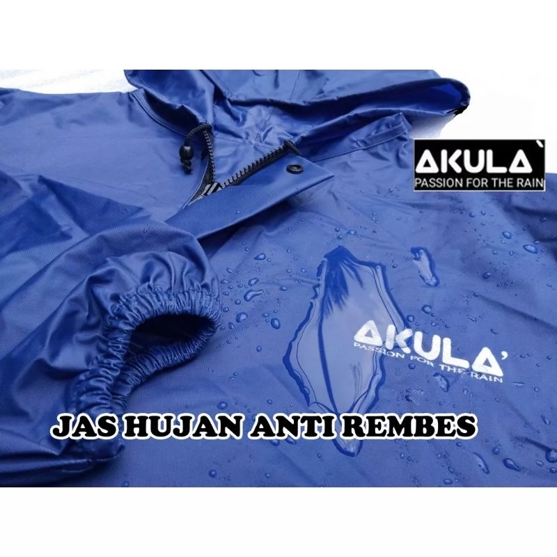 Jas Hujan Mantel Hujan Akula Baju Celana Premium