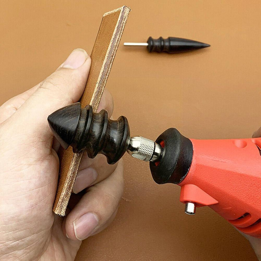 Leather Slicker Wood Slicker Tool Ebony Leather Burnisher Slicker Polishing Tool