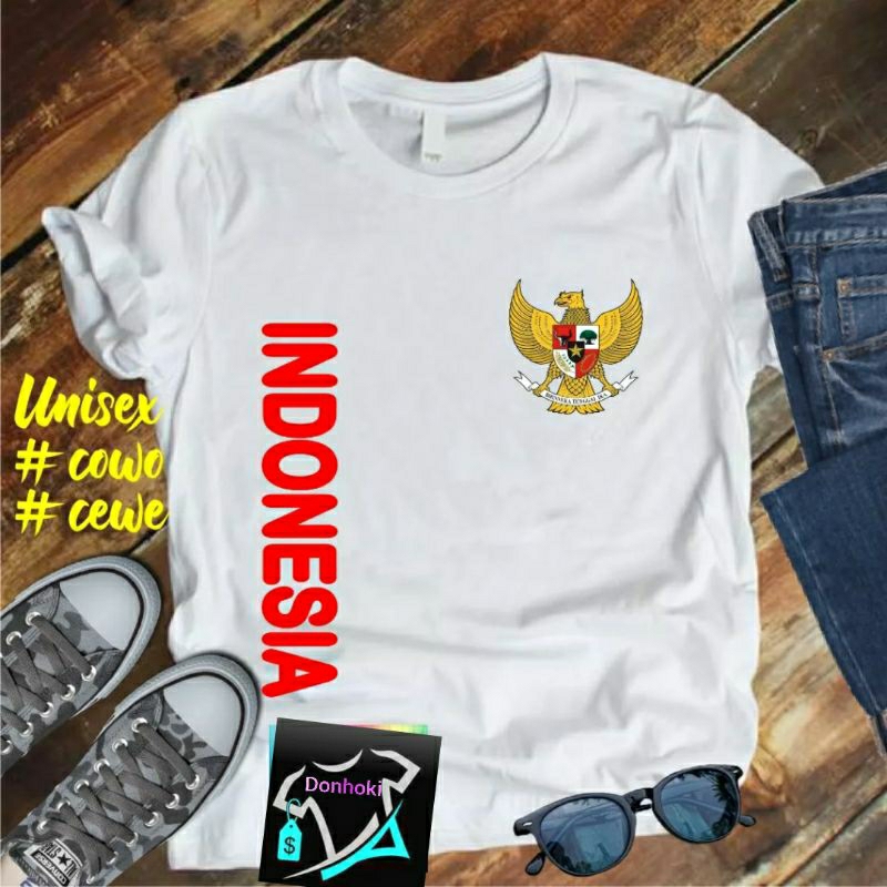 KAOS INDONESIA SAMPING Hut RI 78 Kaos Terlaris 17 Agustus 1945 78 Kemerdekaan Indonesia Kaos Merah Putih Hitam Kaos Cewek Cowok