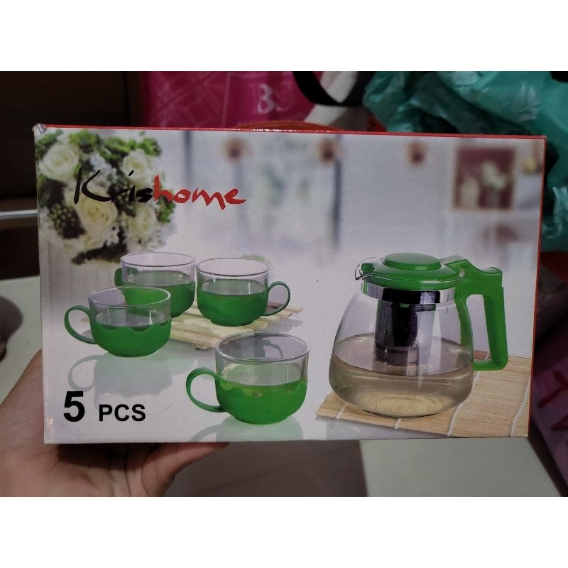 Set Teko dan cangkir Krishome Preloved (New) Ace Hardware