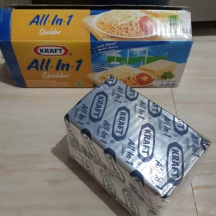 

keju cheddar kraft all in one repack 250gr