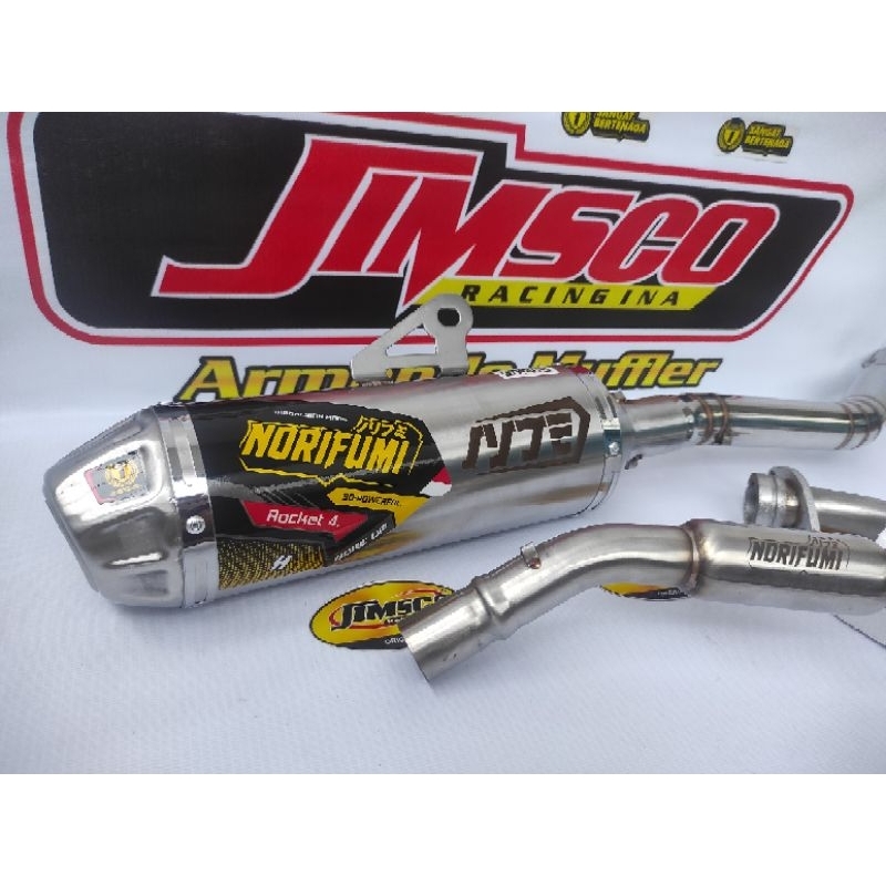 Knalpot Norifumi Roket 4 BoreUp KLX D-Tracker 150 CRF 150 L WR155 Viar Cross 150 Knalpot Racing Nori