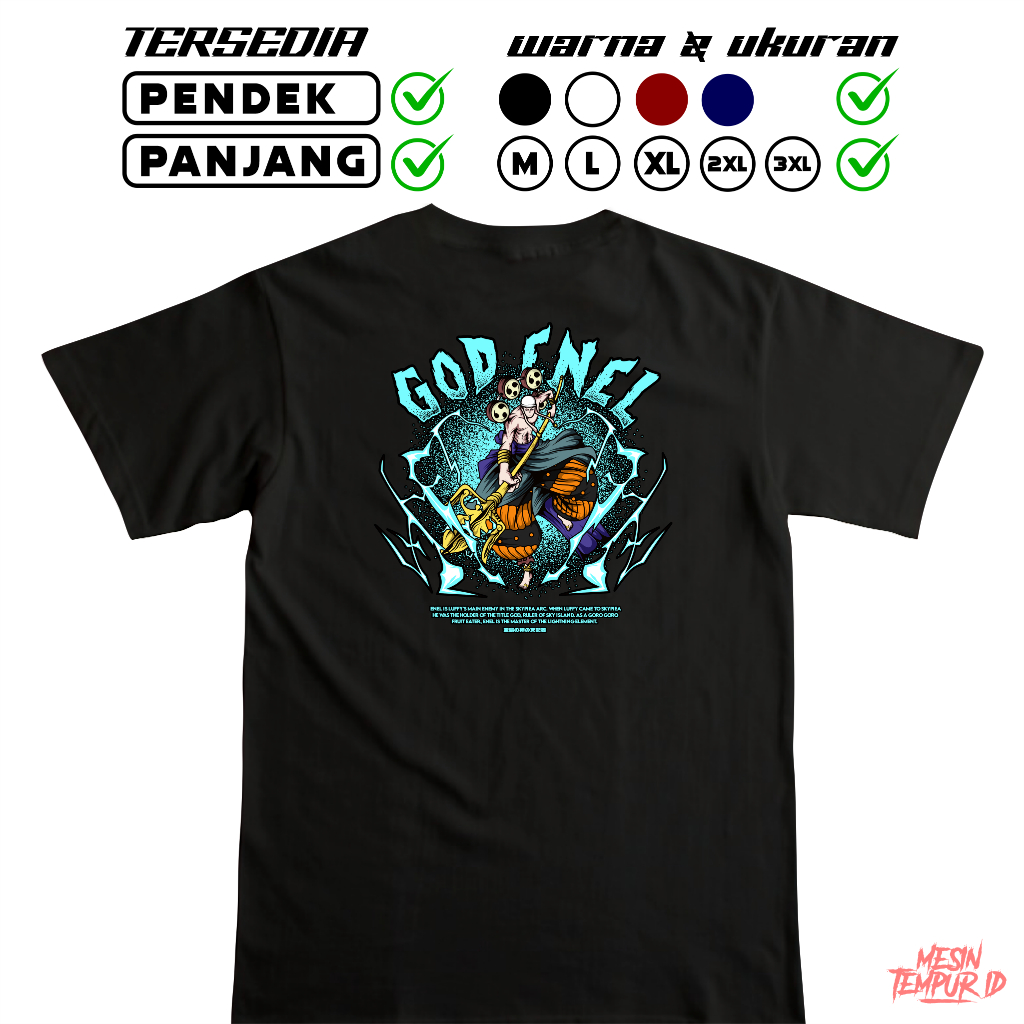 kaos one piece god enel