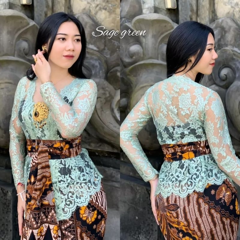 kebaya Bali brokat