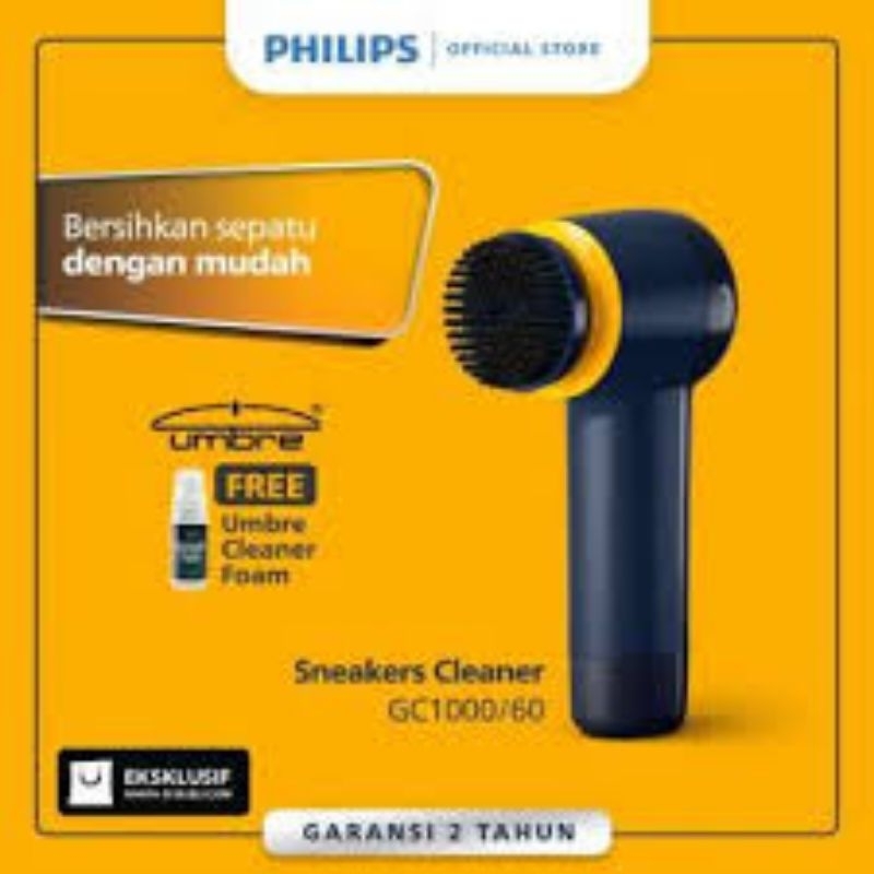 PHILIPS GCA1000 /60 SNEAKER CLEANER / ALAT PEMBERSIH SEPATU GCA 1000 GARANSI RESMI