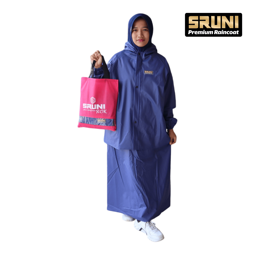 JAS HUJAN WANITA MODEL ROK TERBARU BAHAN TEBAL BY SRUNI ANTI REMBES JAS HUJAN ROK JAS HUJAN WANITA GAMIS MURAH GROSIR