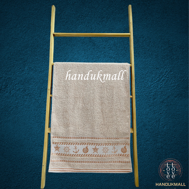 Handuk Mandi Handuk Olahraga Tanggung Ukuran 50x100cm Bahan Katun Motif Ash