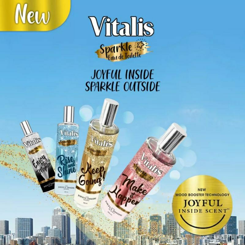 Vitalis Eau de Toilette Sparkle 100ml ~ Original 100%