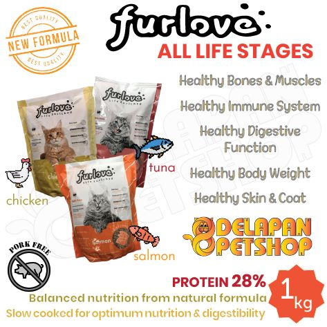 FURLOVE Cat Food All Stages 1 Kg / Makanan Kucing Murah Berkualitas