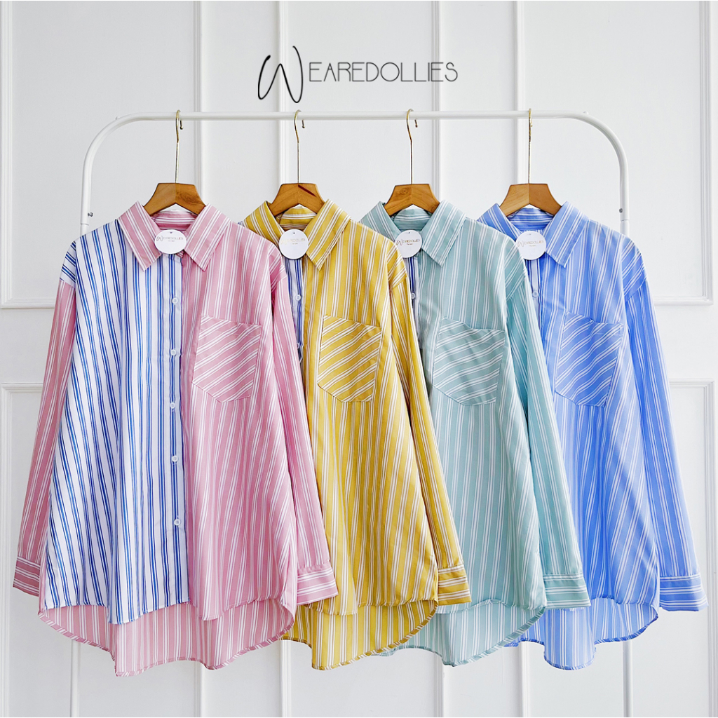 COLLAR SHIRT / KEMEJA MOTIF STRIPES