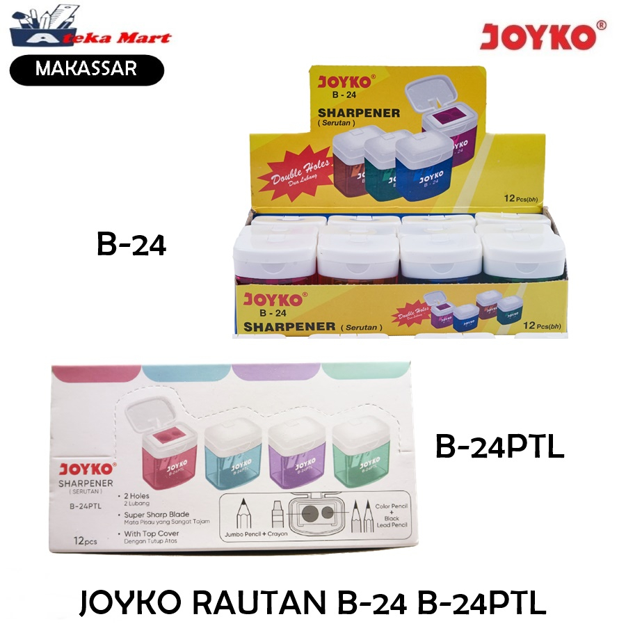

[BOX/12PCS] JOYKO SHARPENER B-24 B-24PTL RAUTAN PENSIL