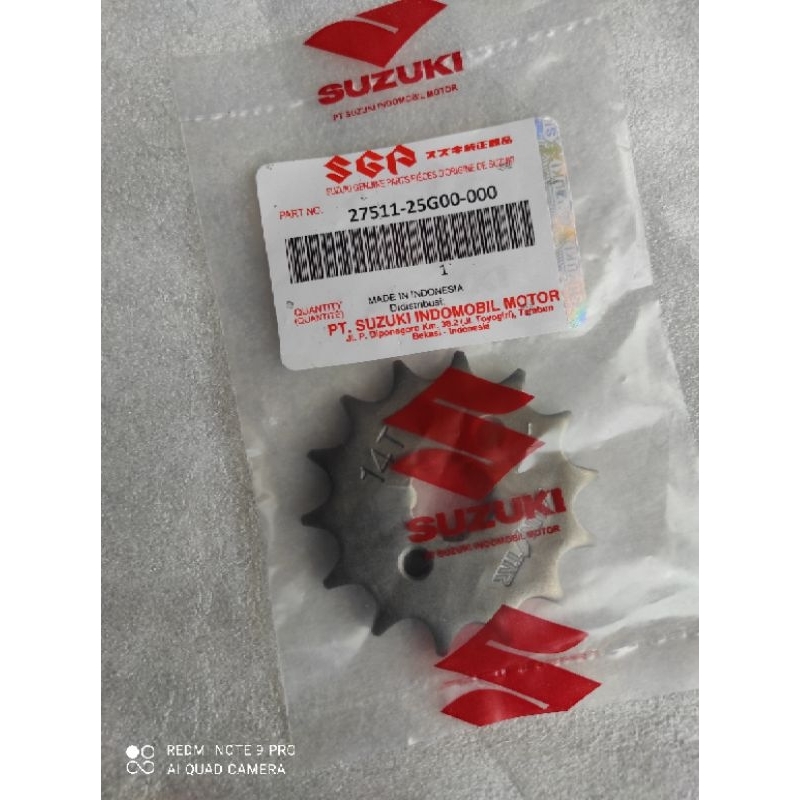 gear gir depan suzuki 14T-27511-25G00-000- saria fu 150