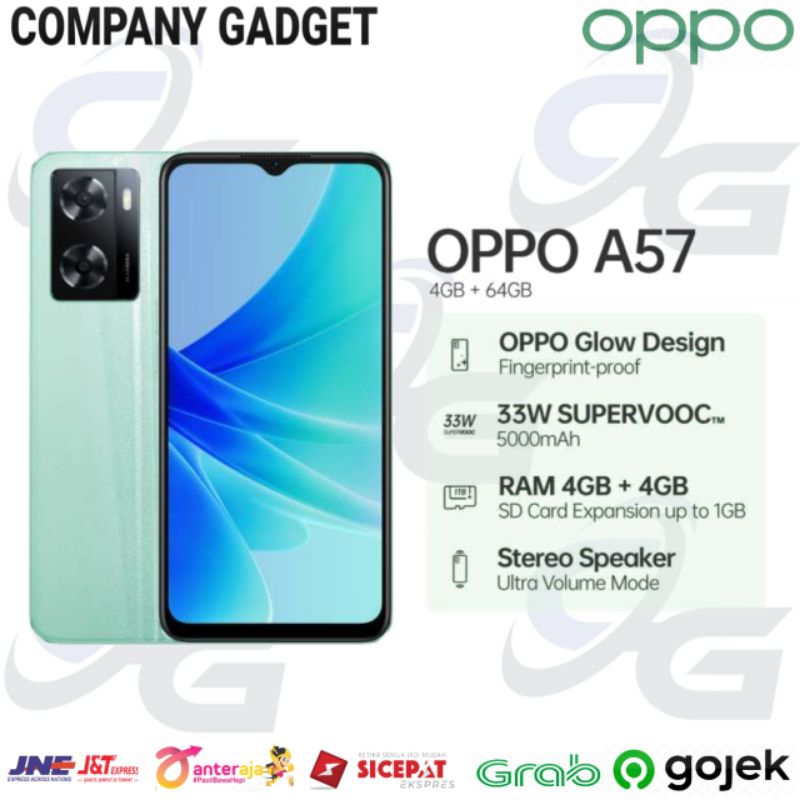 OPPO A57 4/64 GARANSI RESMI 100% ORIGINAL