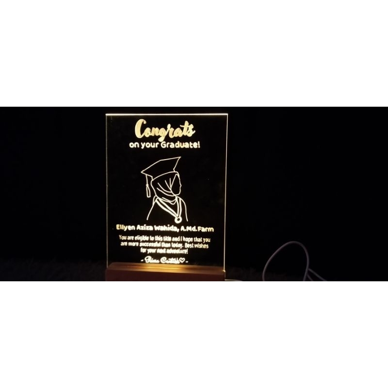 ACRYLIC GIFT| GRADUATION| WEDDING| BIRTHDAY