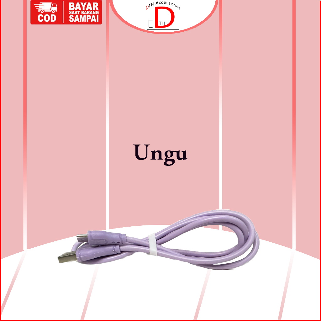 Kabel Data Macaron Micro USB for Oppo, Vivo, Samsung, Xiaomi, Realme, Infinix 2 Ampere Toples