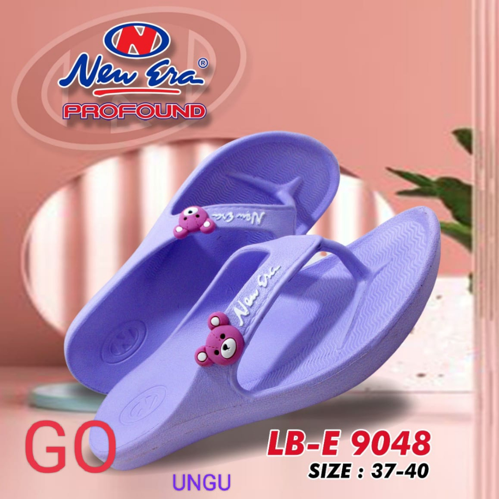 gof NEW ERA LB 9047 Sandal Jepit Wanita Polos Anti Slip Sandal Japit Cewek Murah Berkualitas