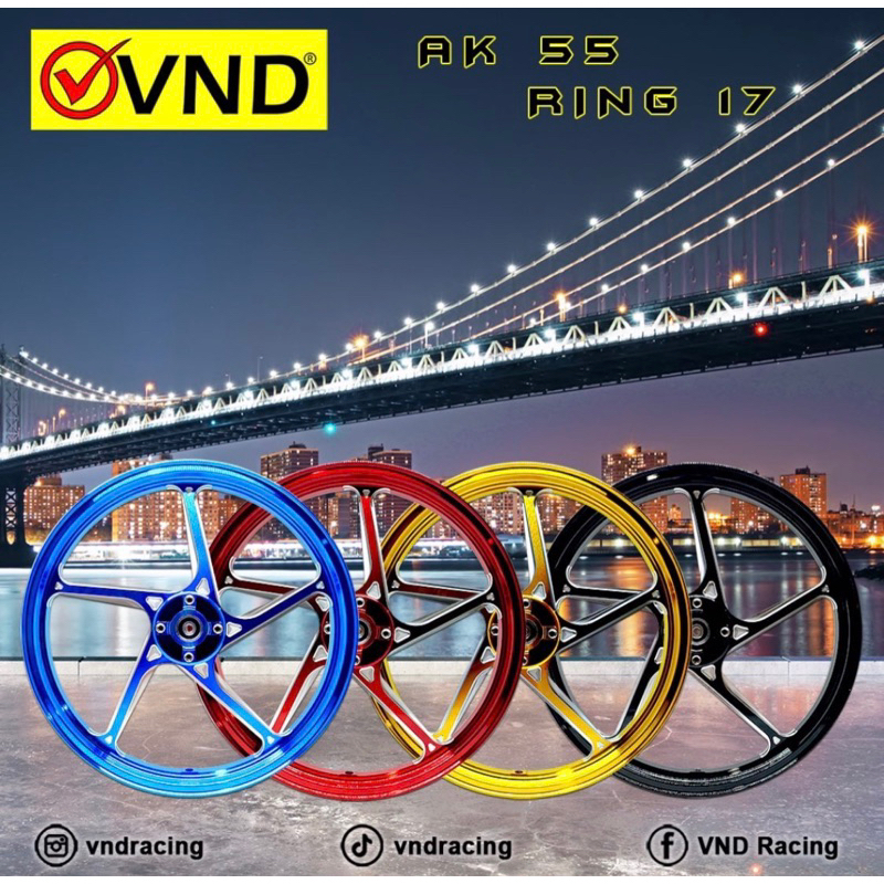 VELG VND AK55 AK 55 YAMAHA MX KING MXKING MX New ORIGINAL VND Velg VND AK 55 Ring 17 MX King Velg vn