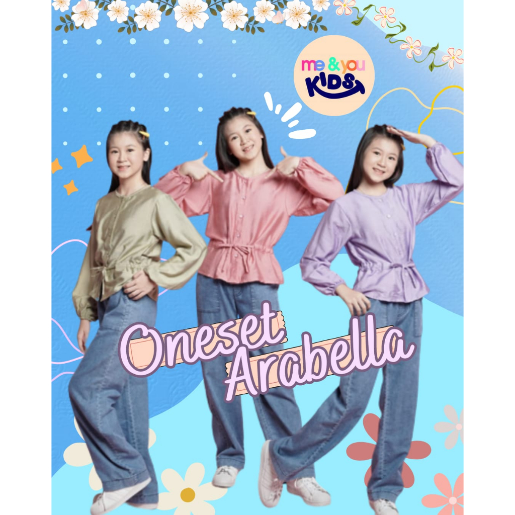 Oneset Arabella Polo Linen Jeanswash By Me and You Kids