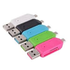 CARD READER OTG 2 SLOT OTG MICRO USB 2 IN 1