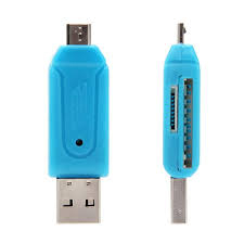 CARD READER OTG 2 SLOT OTG MICRO USB 2 IN 1